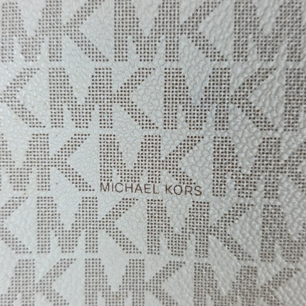 MICHAEL KORS VANILLA TAN‎ LOGO BAG LEXINGTON CROSSBODY SHOULDER PURSE GUC